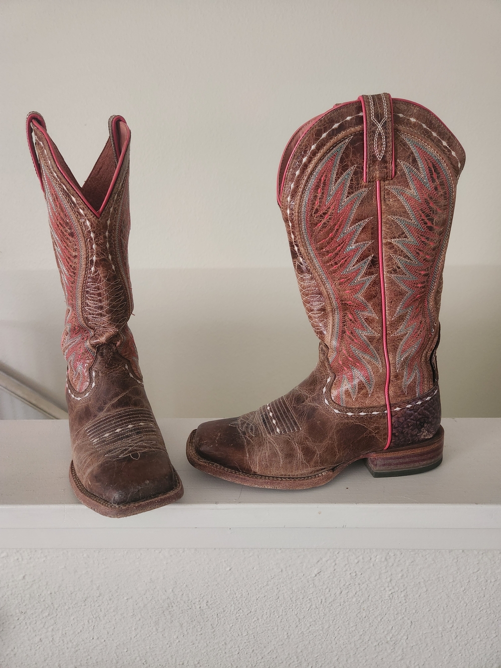 Ariat Women's Wheat Vaquera Dusted Boots - Square Toe